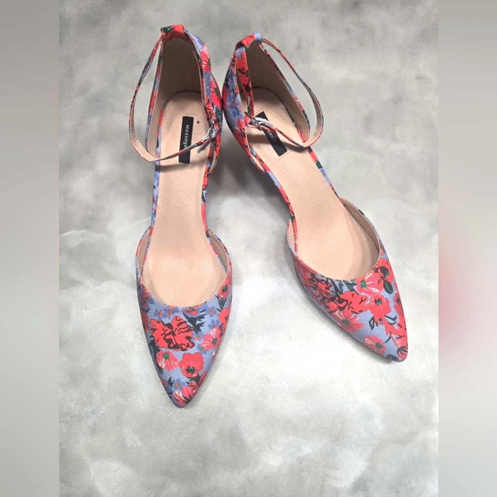 Masseys Lynley Pump With Floral Pointed-Toe Women's Shoes Size 12